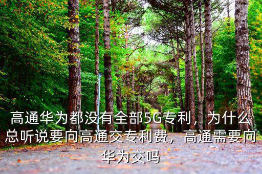 高通華為都沒有全部5G專利，為什么總聽說要向高通交專利費，高通需要向華為交嗎