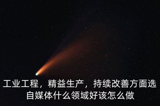 工業(yè)工程，精益生產(chǎn)，持續(xù)改善方面選自媒體什么領(lǐng)域好該怎么做