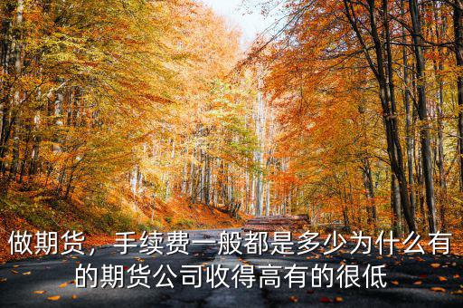 做期貨，手續(xù)費(fèi)一般都是多少為什么有的期貨公司收得高有的很低