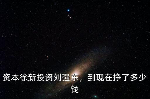 資本徐新投資劉強東，到現在掙了多少錢