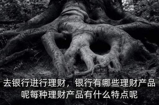 去銀行進行理財，銀行有哪些理財產(chǎn)品呢每種理財產(chǎn)品有什么特點呢