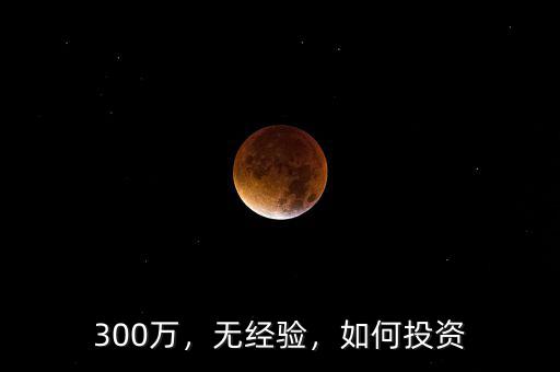 300萬，無經(jīng)驗，如何投資