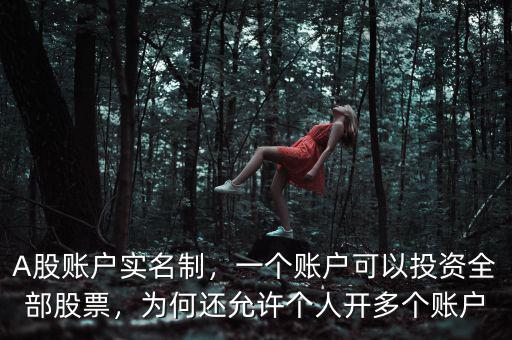 股票開(kāi)多個(gè)賬戶(hù)有什么用,為何還允許個(gè)人開(kāi)多個(gè)賬戶(hù)