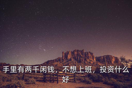 手里有兩千閑錢，不想上班，投資什么好