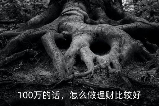 100萬的話，怎么做理財比較好