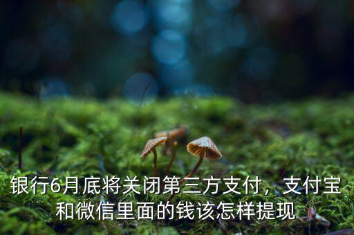 銀行6月底將關(guān)閉第三方支付，支付寶和微信里面的錢該怎樣提現(xiàn)