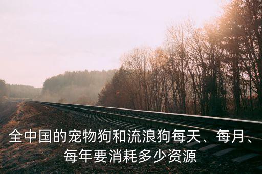 全中國的寵物狗和流浪狗每天、每月、每年要消耗多少資源