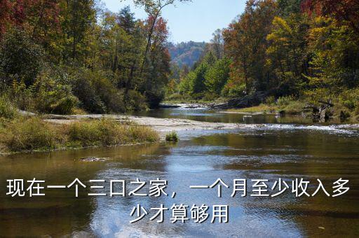 現(xiàn)在一個三口之家，一個月至少收入多少才算夠用