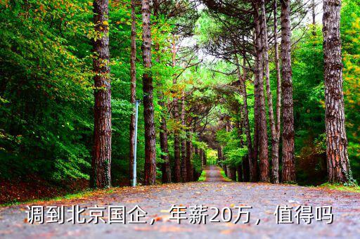 調(diào)到北京國企，年薪20萬，值得嗎