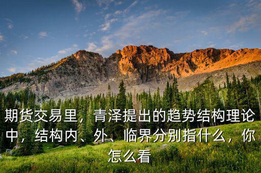 期貨交易里，青澤提出的趨勢結(jié)構(gòu)理論中，結(jié)構(gòu)內(nèi)、外、臨界分別指什么，你怎么看