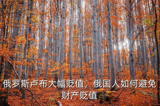 俄羅斯盧布大幅貶值，俄國人如何避免財(cái)產(chǎn)貶值