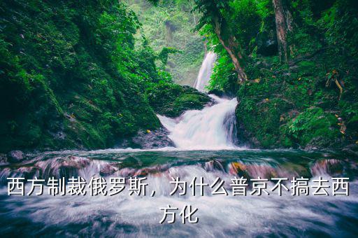 西方制裁俄羅斯，為什么普京不搞去西方化