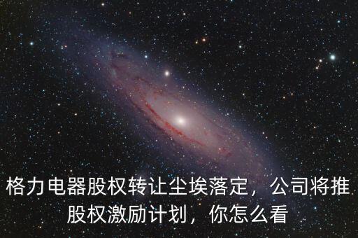 格力電器股權轉讓塵埃落定，公司將推股權激勵計劃，你怎么看