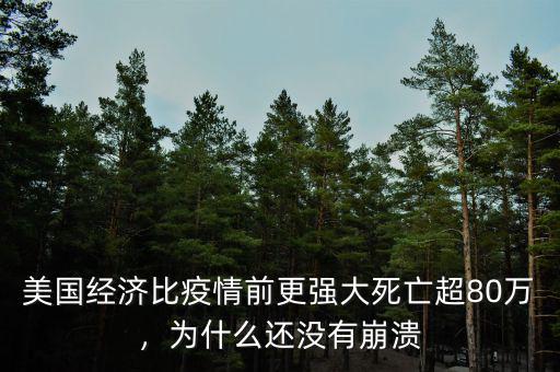美國經(jīng)濟比疫情前更強大死亡超80萬，為什么還沒有崩潰