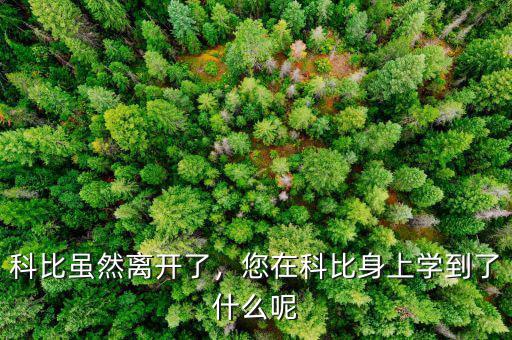 科比雖然離開了，您在科比身上學(xué)到了什么呢