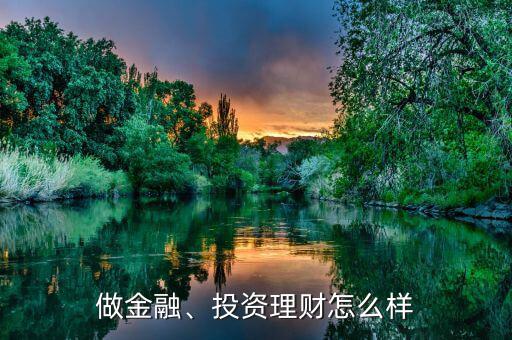 做金融、投資理財(cái)怎么樣
