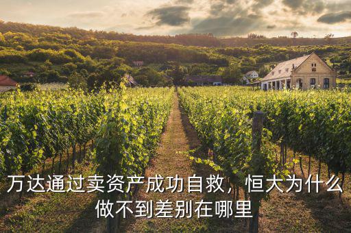 萬達(dá)通過賣資產(chǎn)成功自救，恒大為什么做不到差別在哪里