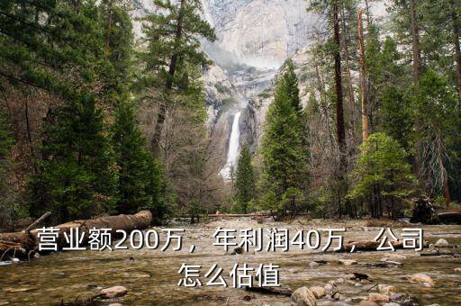 營業(yè)額200萬，年利潤40萬，公司怎么估值