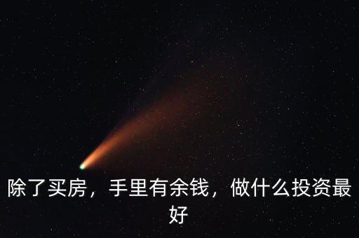 除了買房，手里有余錢，做什么投資最好