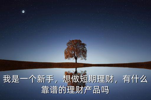 我是一個(gè)新手，想做短期理財(cái)，有什么靠譜的理財(cái)產(chǎn)品嗎