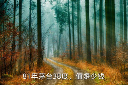 81年茅臺38度，值多少錢