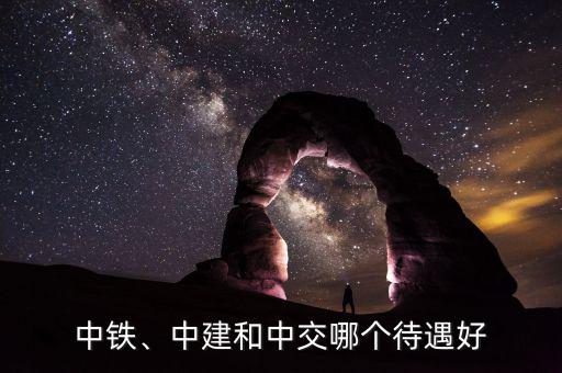 中鐵、中建和中交哪個待遇好