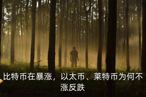 比特幣在暴漲，以太幣、萊特幣為何不漲反跌
