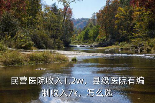 民營(yíng)醫(yī)院收入1.2w，縣級(jí)醫(yī)院有編制收入7k，怎么選
