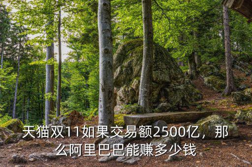 天貓雙11如果交易額2500億，那么阿里巴巴能賺多少錢