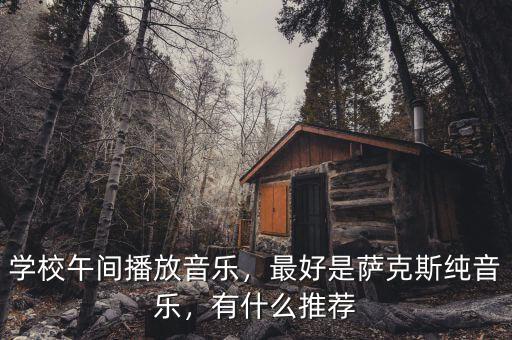 學(xué)校午間播放音樂，最好是薩克斯純音樂，有什么推薦