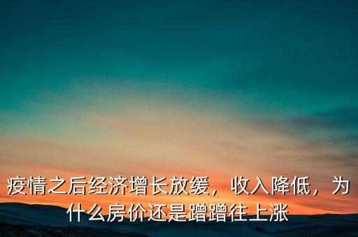 疫情之后經(jīng)濟(jì)增長放緩，收入降低，為什么房價還是蹭蹭往上漲
