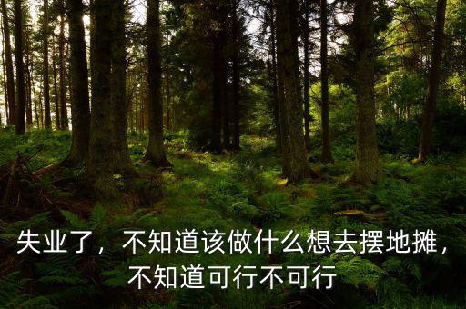 失業(yè)了，不知道該做什么想去擺地?cái)偅恢揽尚胁豢尚? class=
