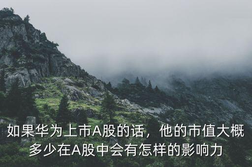 如果華為上市A股的話，他的市值大概多少在A股中會有怎樣的影響力