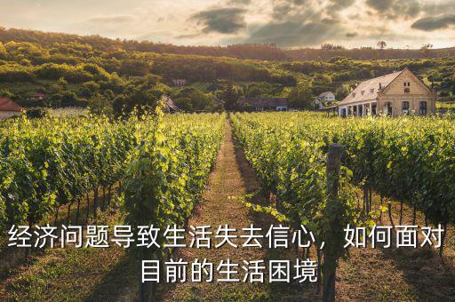 經(jīng)濟(jì)問題導(dǎo)致生活失去信心，如何面對(duì)目前的生活困境