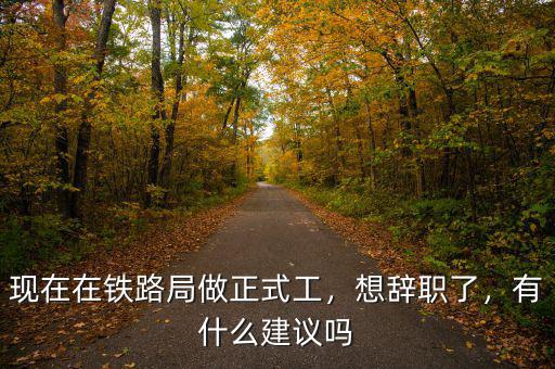 現(xiàn)在在鐵路局做正式工，想辭職了，有什么建議嗎