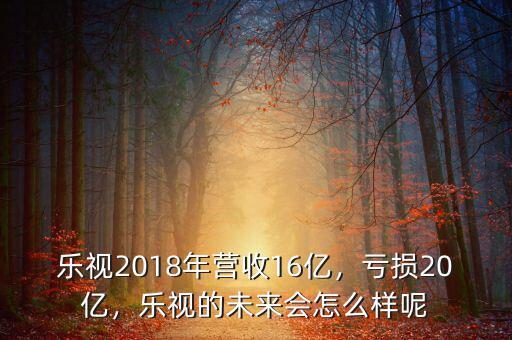 樂視2018年?duì)I收16億，虧損20億，樂視的未來(lái)會(huì)怎么樣呢