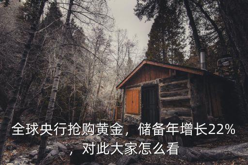 全球央行搶購(gòu)黃金，儲(chǔ)備年增長(zhǎng)22%，對(duì)此大家怎么看
