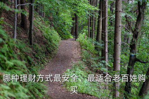 哪種理財(cái)方式最安全、最適合老百姓購(gòu)買