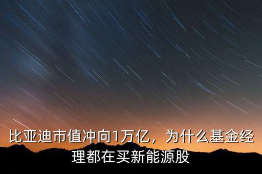 比亞迪市值沖向1萬(wàn)億，為什么基金經(jīng)理都在買(mǎi)新能源股
