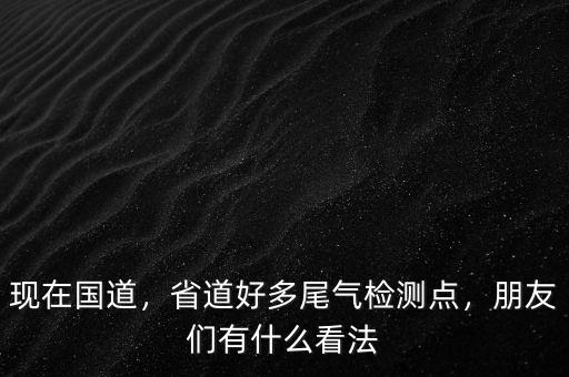現(xiàn)在國道，省道好多尾氣檢測點，朋友們有什么看法