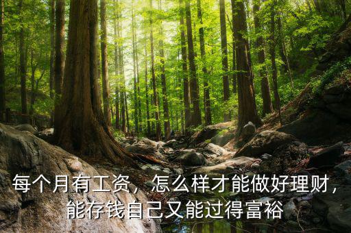 每個月有工資，怎么樣才能做好理財，能存錢自己又能過得富裕