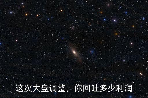 這次大盤(pán)調(diào)整，你回吐多少利潤(rùn)