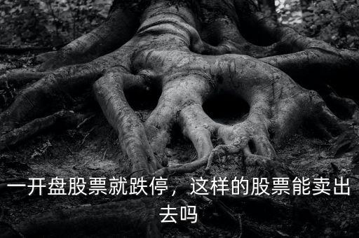 開(kāi)盤就跌停怎么賣,一開(kāi)盤股票就跌停