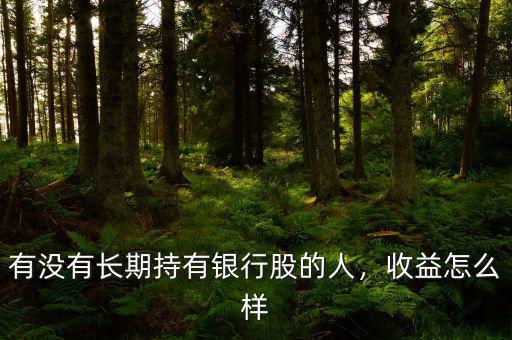 有沒有長期持有銀行股的人，收益怎么樣