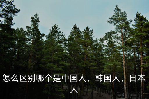 怎么區(qū)別哪個(gè)是中國(guó)人，韓國(guó)人，日本人