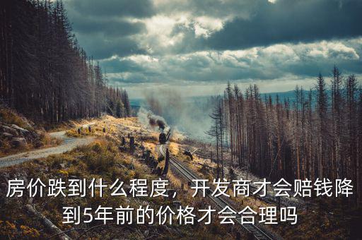 房價(jià)跌到什么程度，開發(fā)商才會賠錢降到5年前的價(jià)格才會合理嗎