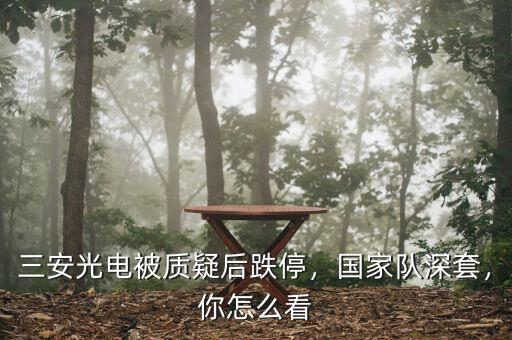 三安光電被質(zhì)疑后跌停，國(guó)家隊(duì)深套，你怎么看
