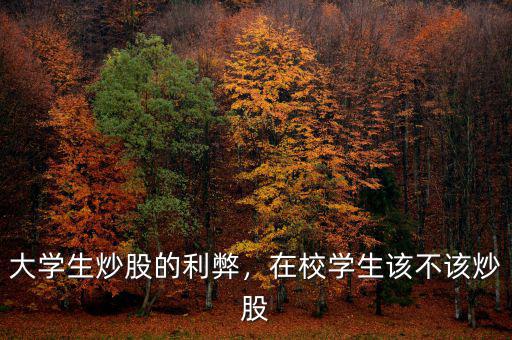 大學(xué)生炒股的利弊，在校學(xué)生該不該炒股