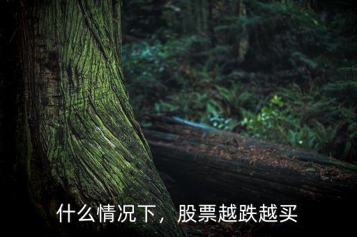 什么情況下，股票越跌越買