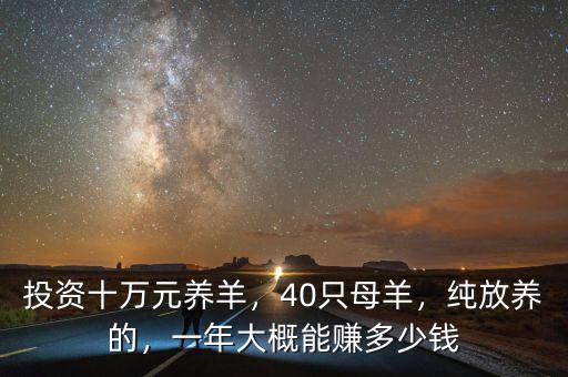 投資十萬元養(yǎng)羊，40只母羊，純放養(yǎng)的，一年大概能賺多少錢